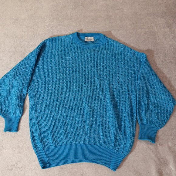 Modango Vintage Blue Knit Sweater (56) - Picture 3 of 11